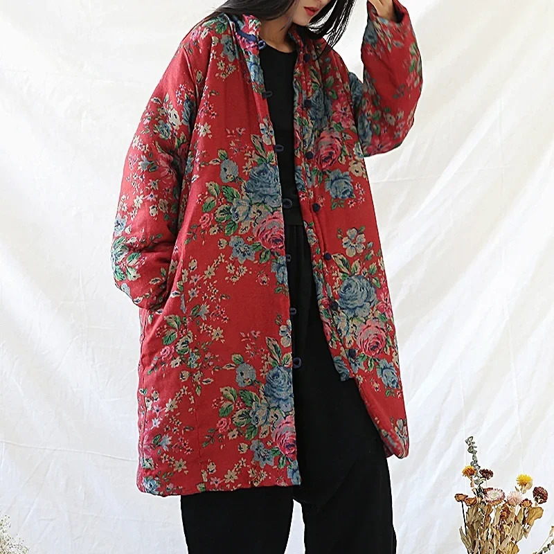 Vintage Trench Coat - Одежда в китайском стиле, теплое хлопковое
