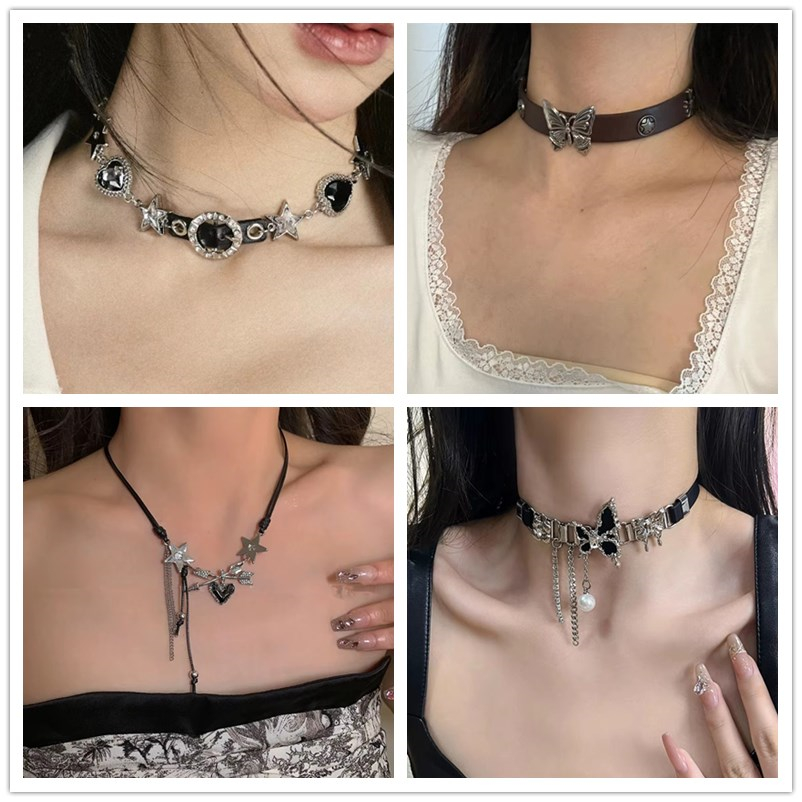 Vintage Fashion Stuff - Y2K винтажное ожерелье с бабочкой и