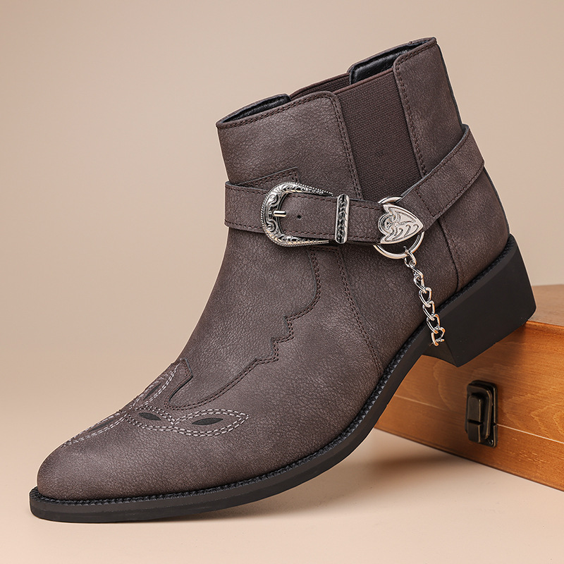 Vintage Fashion For Men - Модные новые мужские винтажные ковбойские ботинки