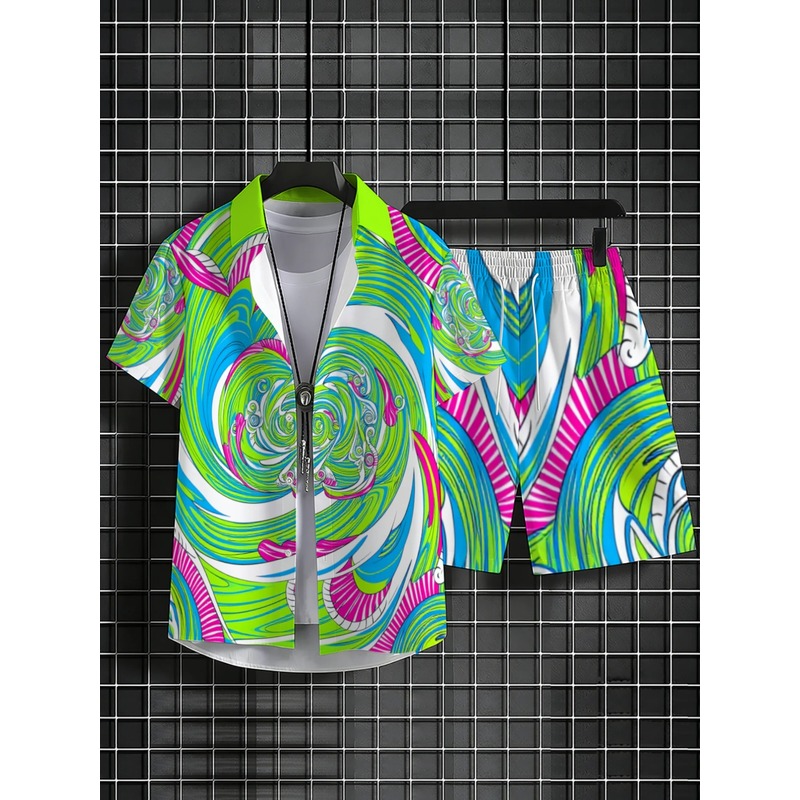 Мужской летний комплект с прин – обзор и цена Printed Floral Shirt