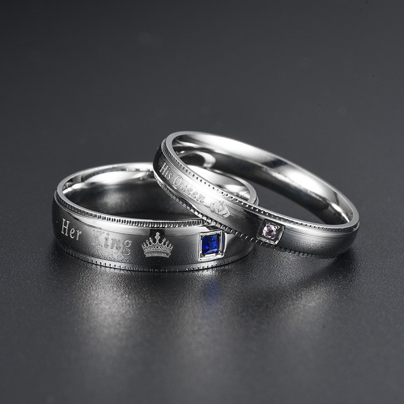 Простое парное кольцо из титан – обзор и цена Vintage Fashion Rings For Women
