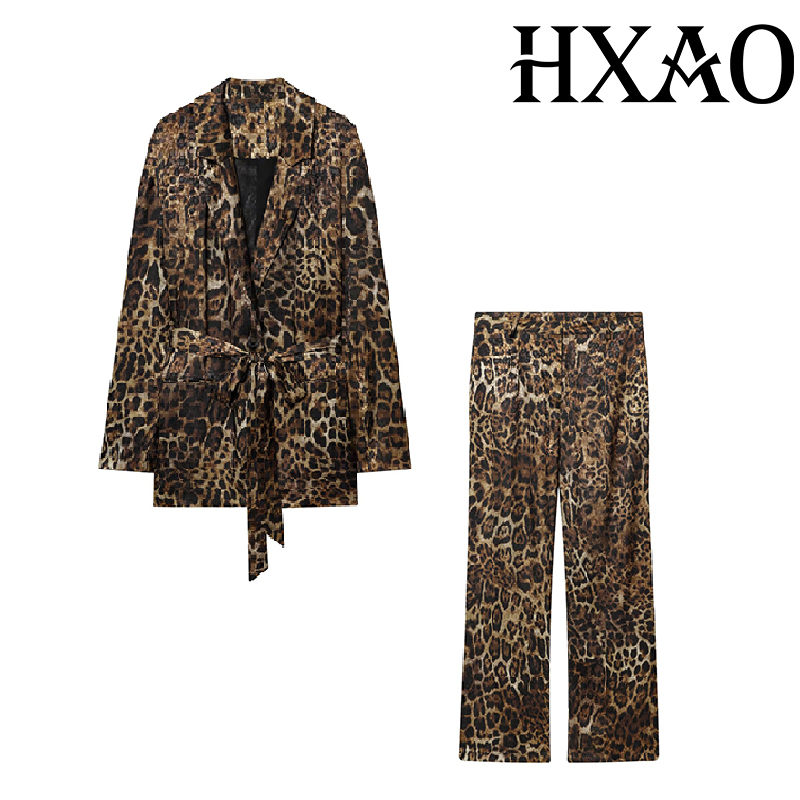 HXAO Леопардовые брюки Комплек – обзор и цена Vintage Trench Coat