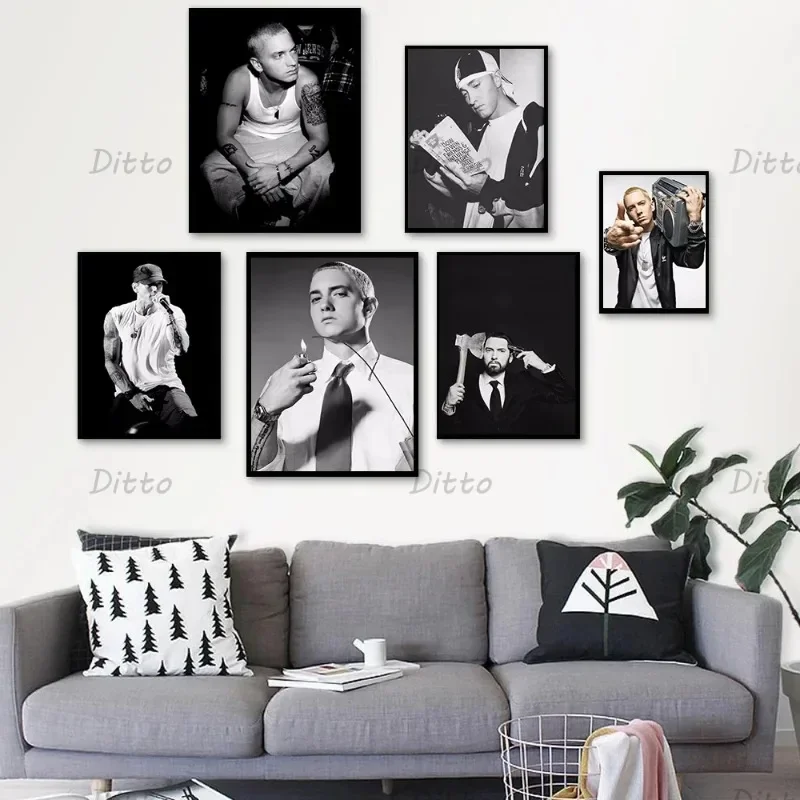 Хип-хоп рэпер, певец Эминем, в – обзор и цена Vintage Fashion Prints For Wall