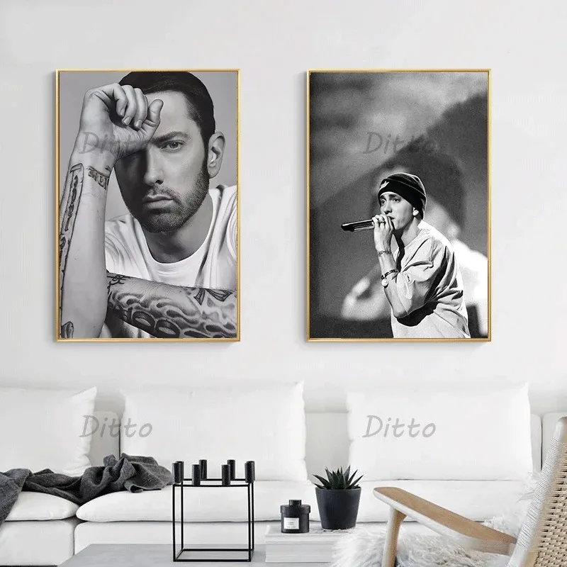 Хип-хоп рэпер, певец Эминем, в – обзор и цена Vintage Fashion Prints For Wall