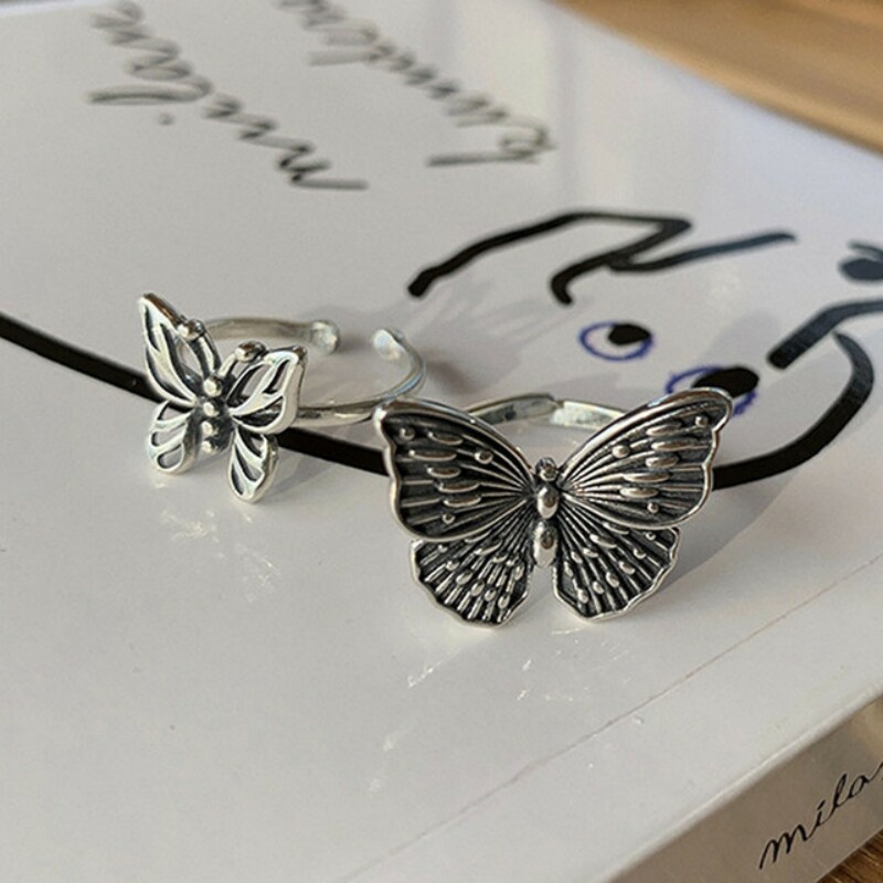 Кольца-бабочки из стерлинговог – обзор и цена Vintage Fashion Rings For Women