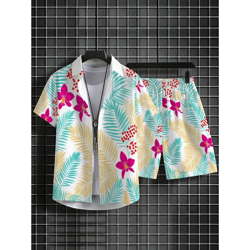 Мужской комплект: рубашка с ко – обзор и цена Printed Floral Shirt