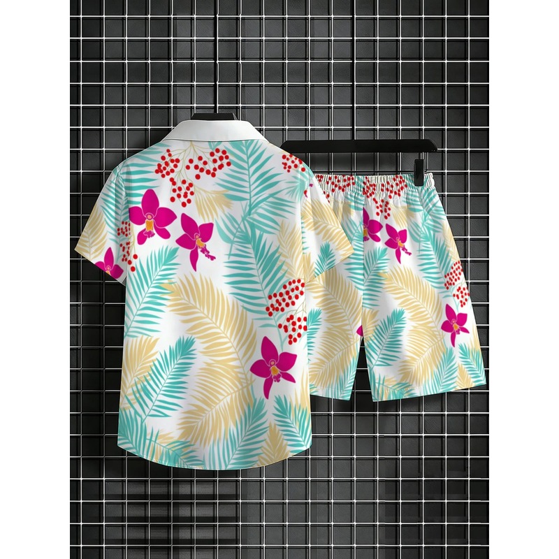 Мужской комплект: рубашка с ко – обзор и цена Printed Floral Shirt