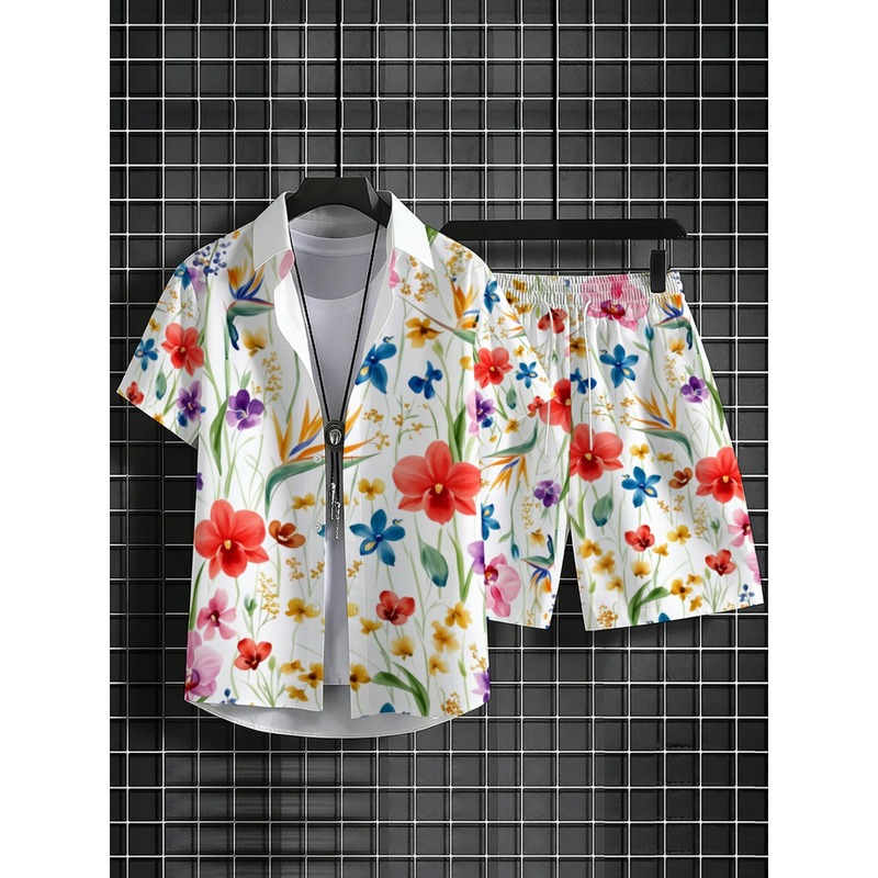 Мужской летний комплект: рубаш – обзор и цена Printed Floral Shirt