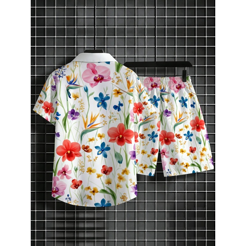 Мужской летний комплект: рубаш – обзор и цена Printed Floral Shirt