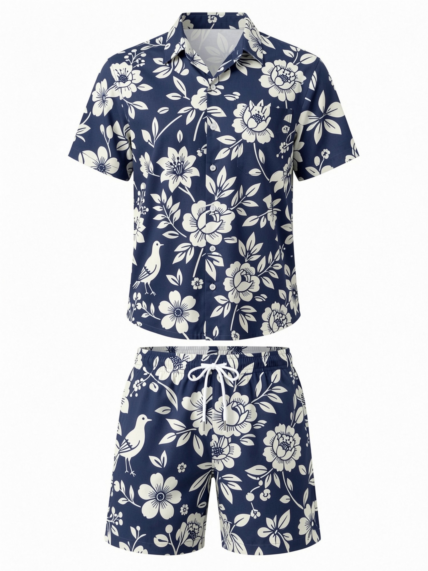 Мужской комплект: рубашка с ко – обзор и цена Printed Floral Shirt