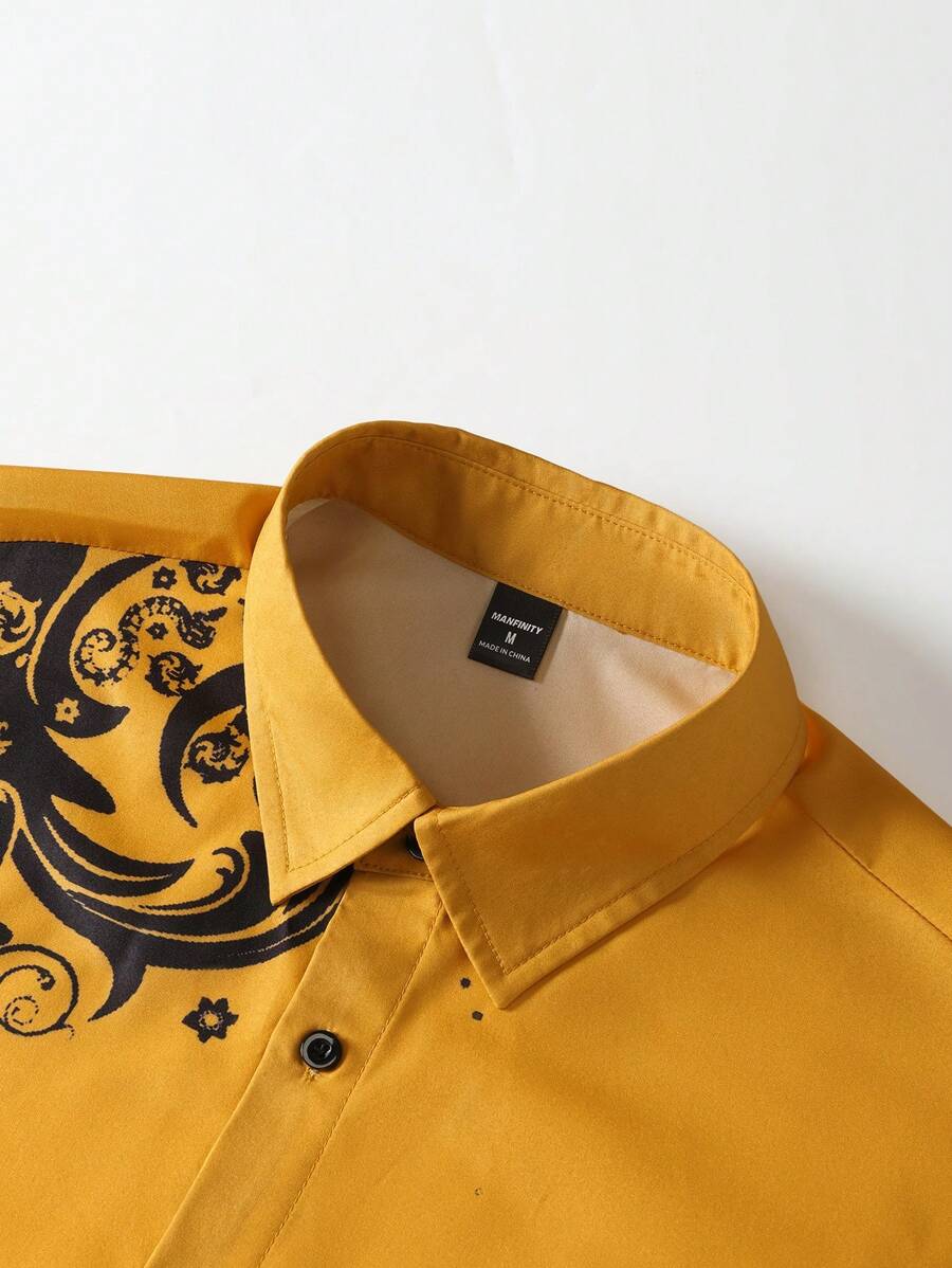 Мужская повседневная рубашка M – обзор и цена Printed Floral Shirt