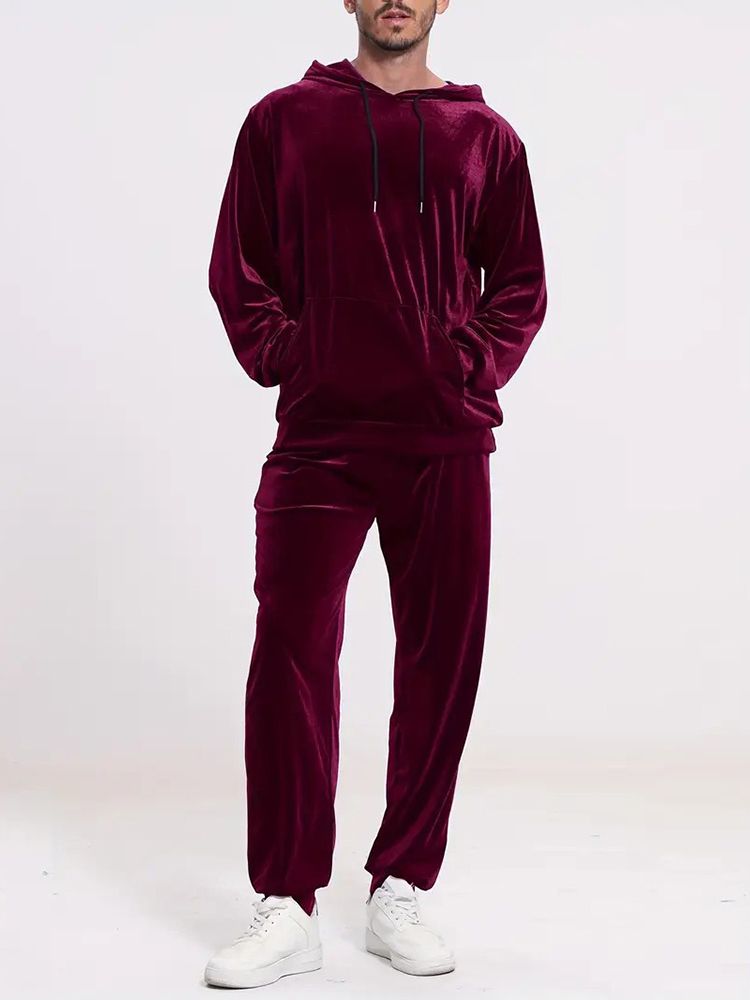Модный однотонный велюровый ко – обзор и цена Vintage Fashion For Men