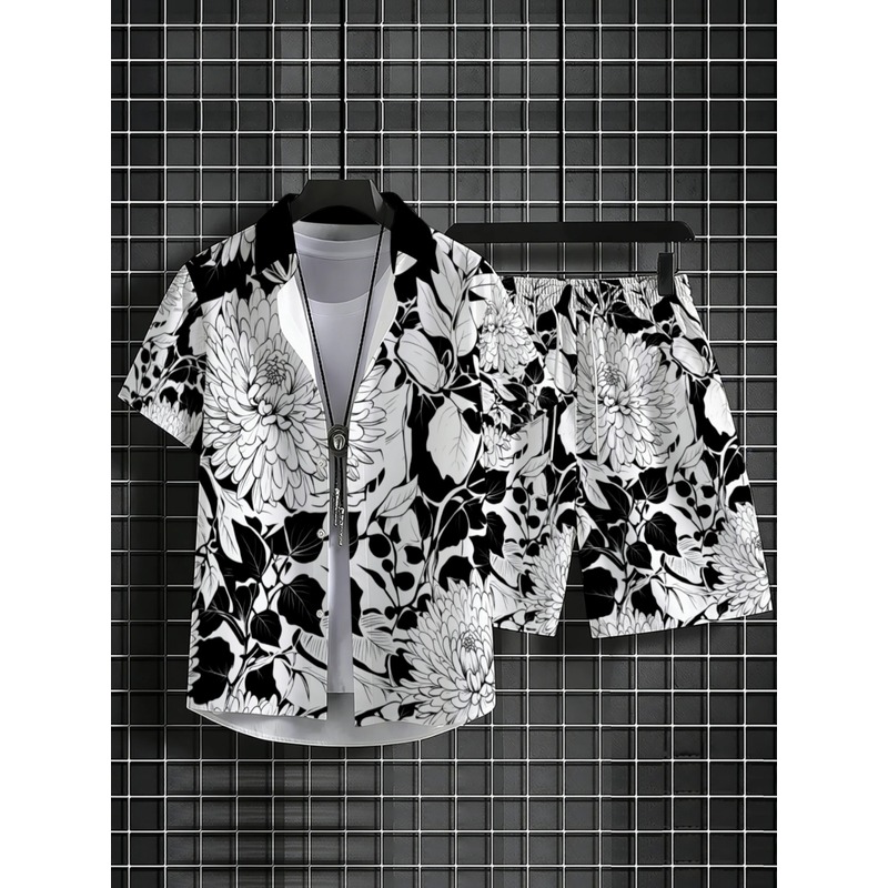 Мужской комплект: рубашка с ко – обзор и цена Printed Floral Shirt