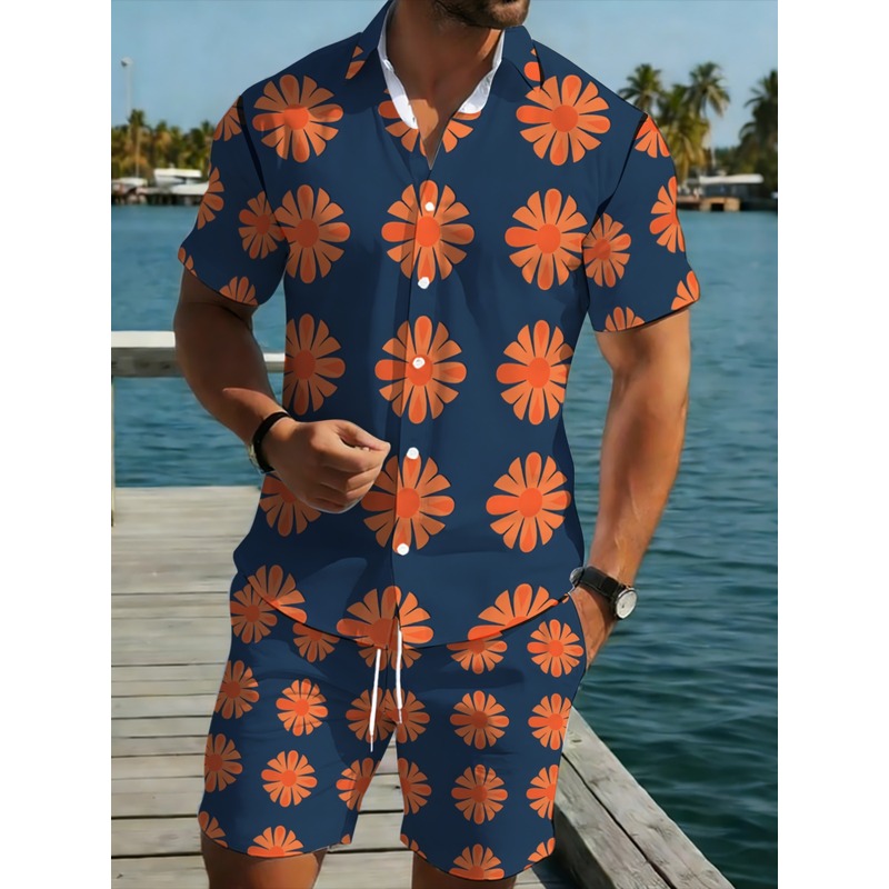 Мужской комплект из рубашки с  – обзор и цена Printed Floral Shirt