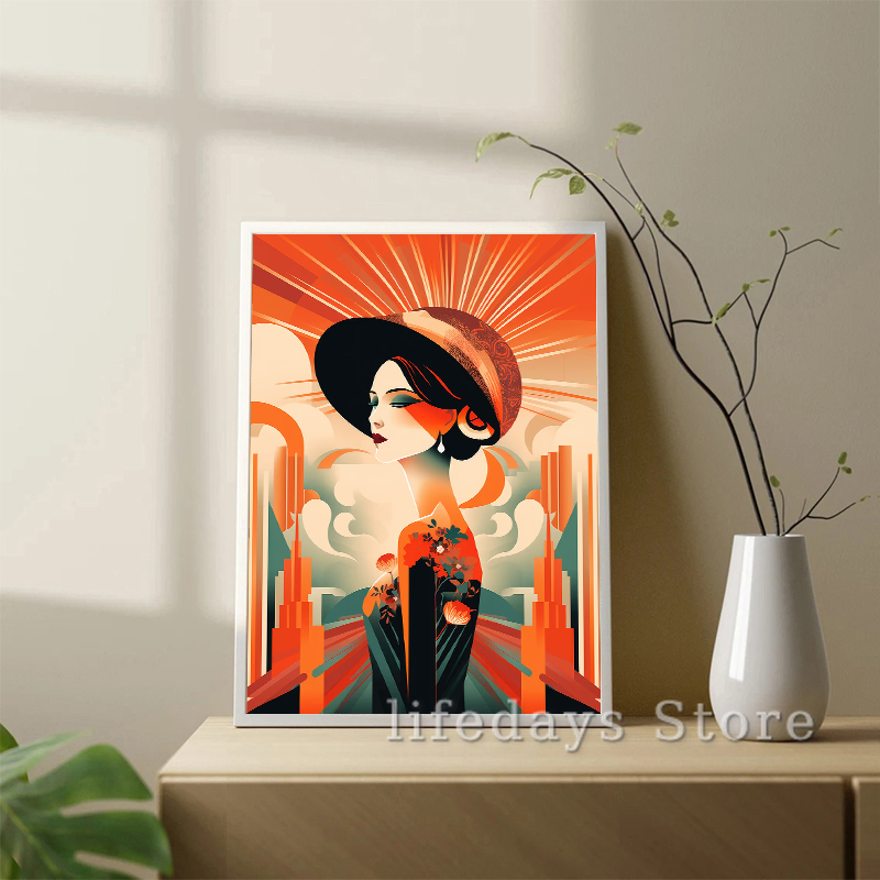 Винтажный арт-деко, женский по – обзор и цена Vintage Fashion Prints For Wall