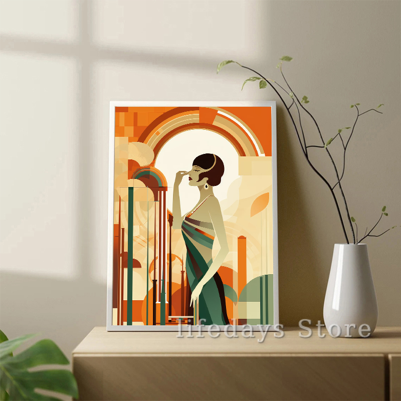 Винтажный арт-деко, женский по – обзор и цена Vintage Fashion Prints For Wall